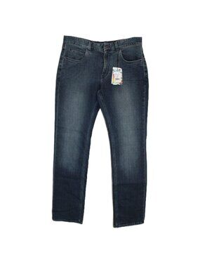NWT Robert Graham Alameda Jeans 34 X 32 Blue Denim FLAW READ
